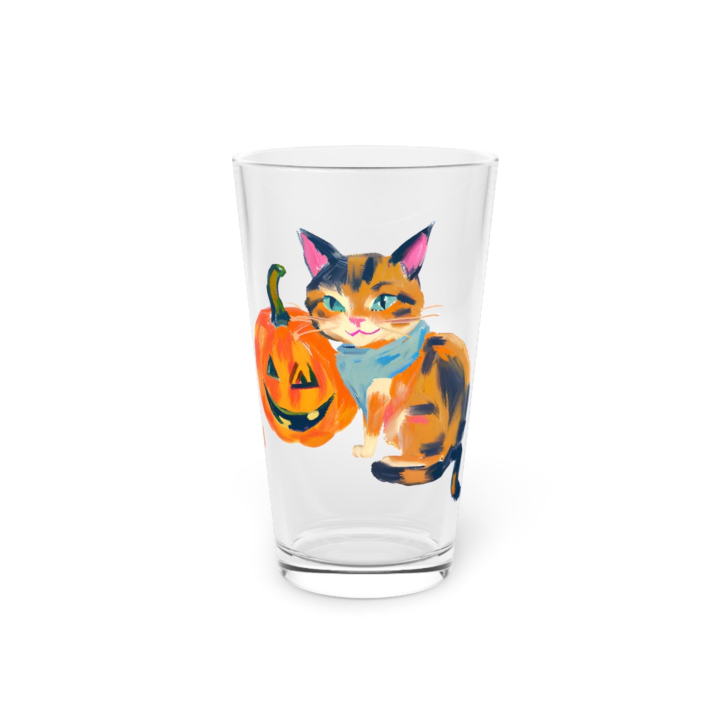 Peter the Pumkin Cat Pint Glass, 16oz