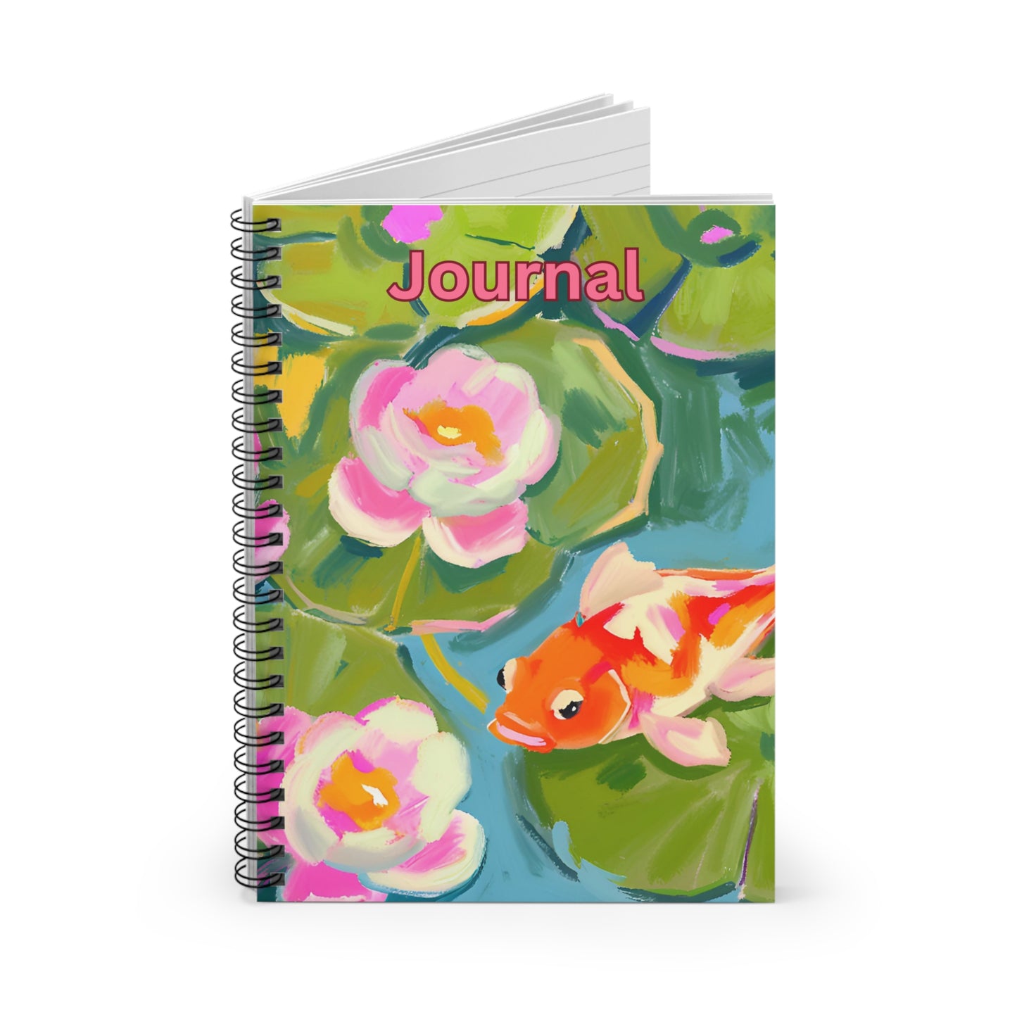 Coy Koi Spiral Notebook - Ruled Line