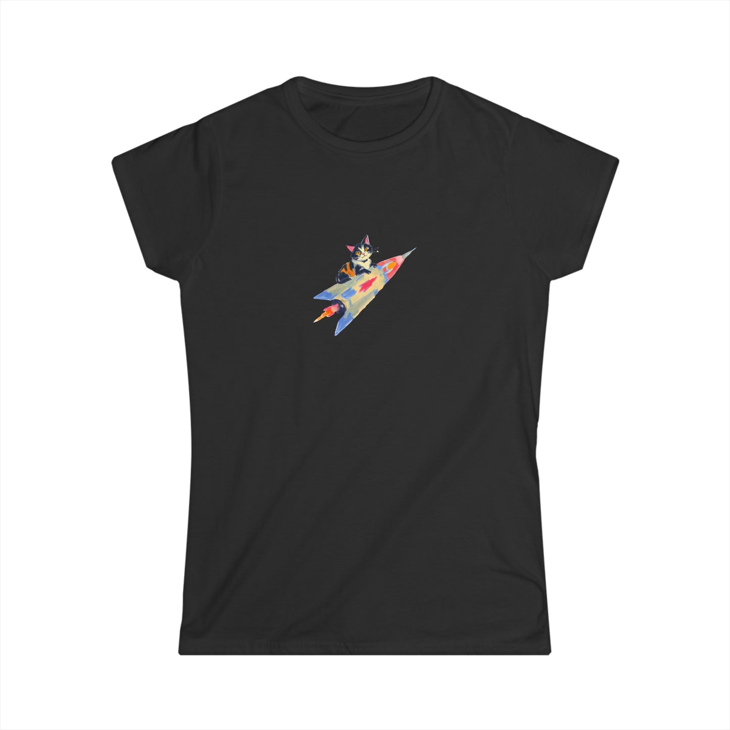 Rocket Kitty Women's Softstyle Tee