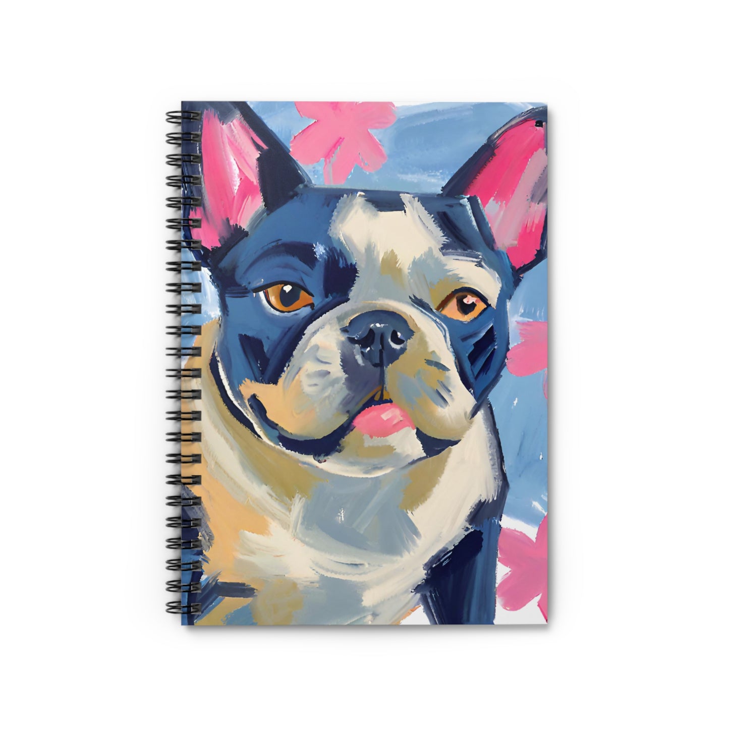 Pierre the Frenchie Spiral Notebook - Ruled Line