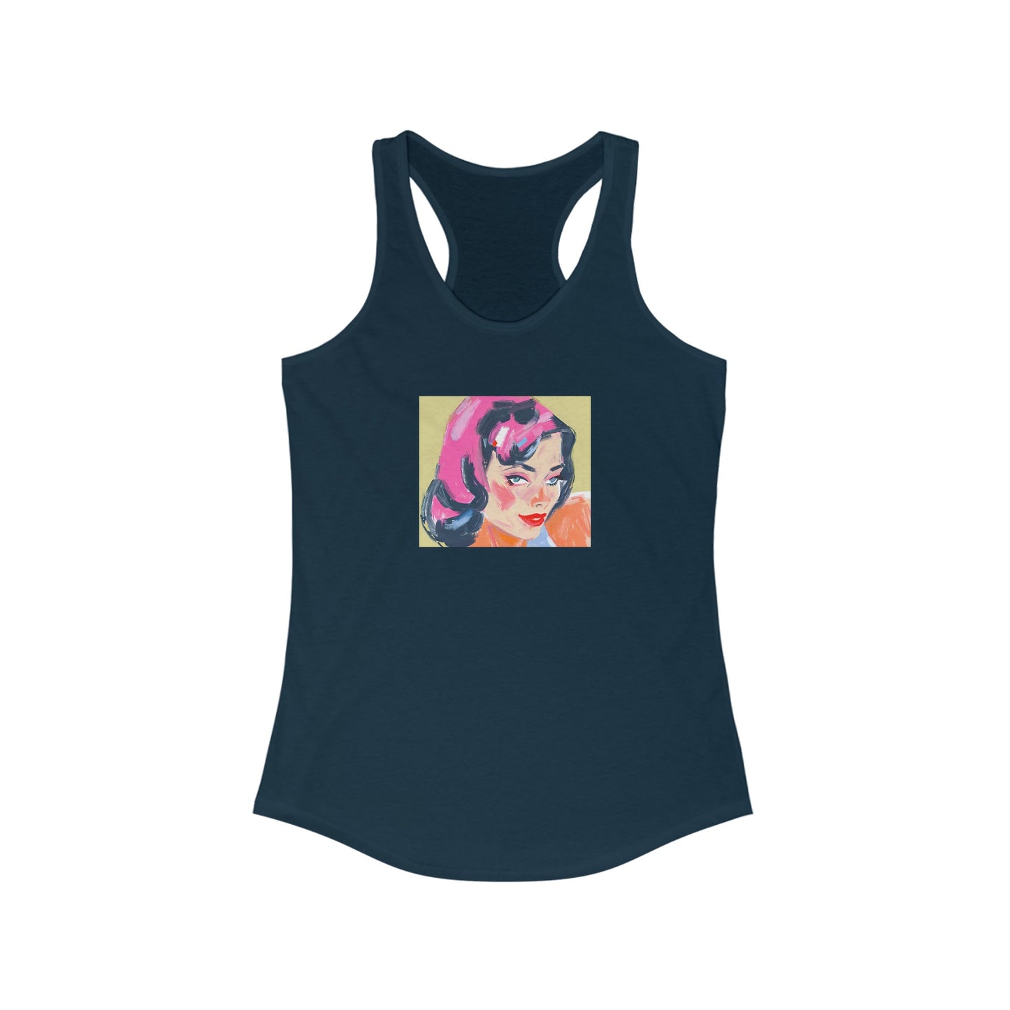 Pink Lady Tank Women's Ideal Racerback Tank