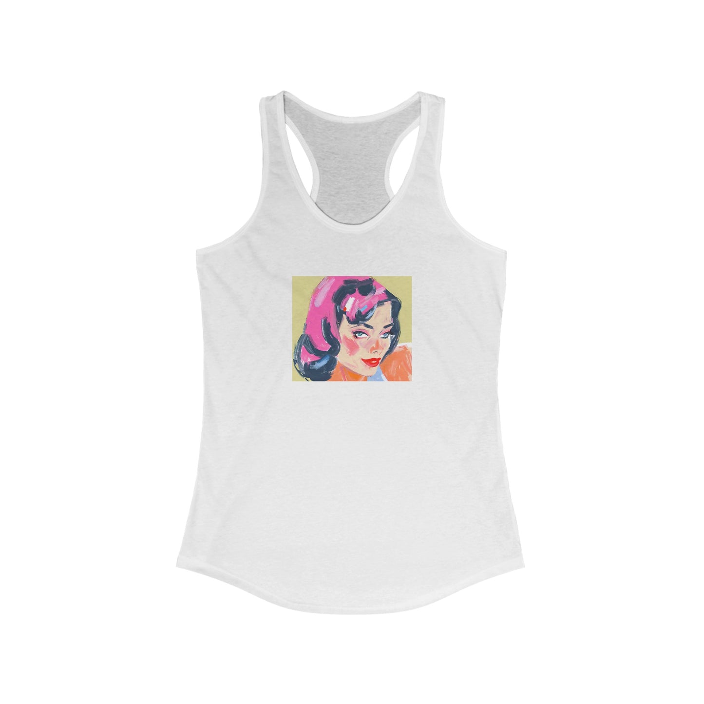 Pink Lady Tank Women's Ideal Racerback Tank