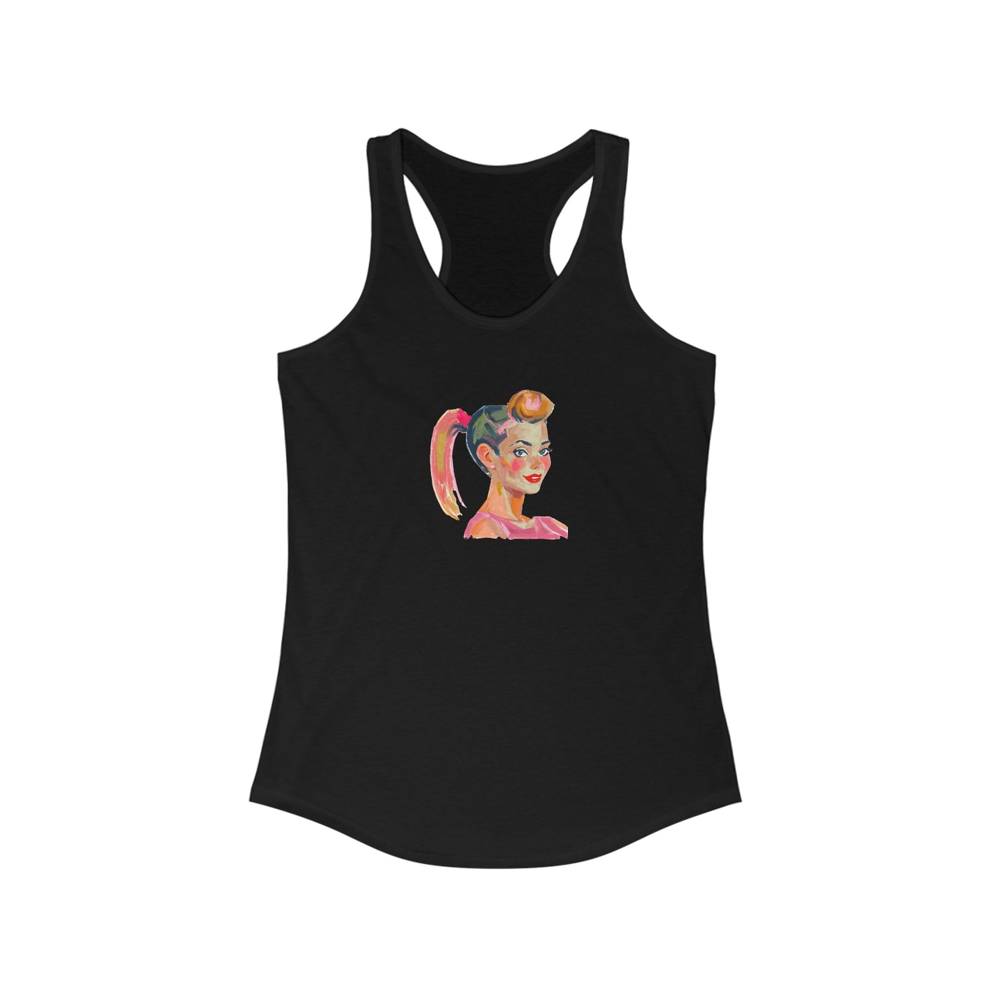 Pony Tail Girl Women's Ideal Racerback Tank