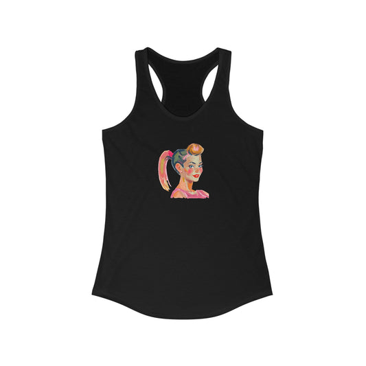 Pony Tail Girl Women's Ideal Racerback Tank