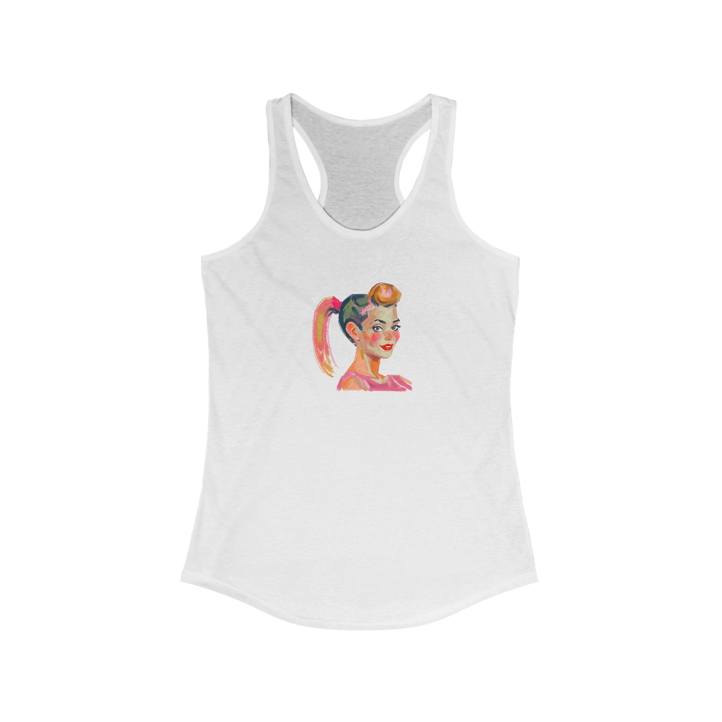 Pony Tail Girl Women's Ideal Racerback Tank