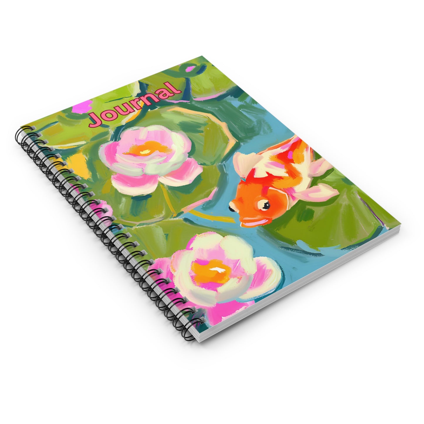 Coy Koi Spiral Notebook - Ruled Line