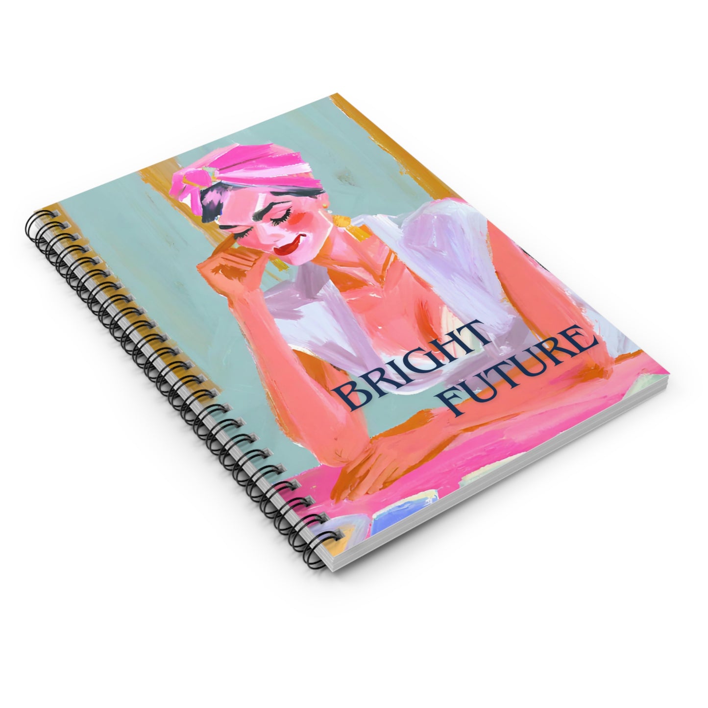 Minerva the Tarot Reader Spiral Notebook - Ruled Line