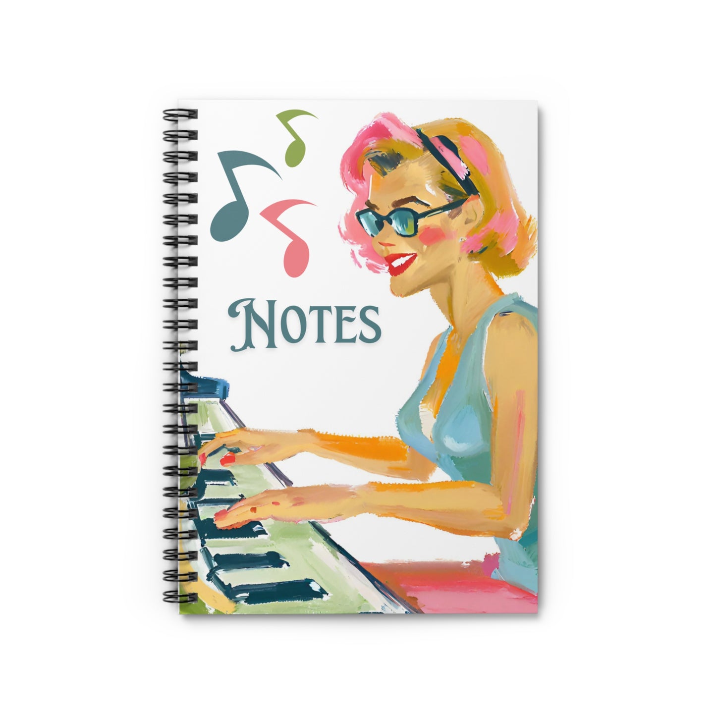 Melody's Music Spiral Notebook - Ruled Line