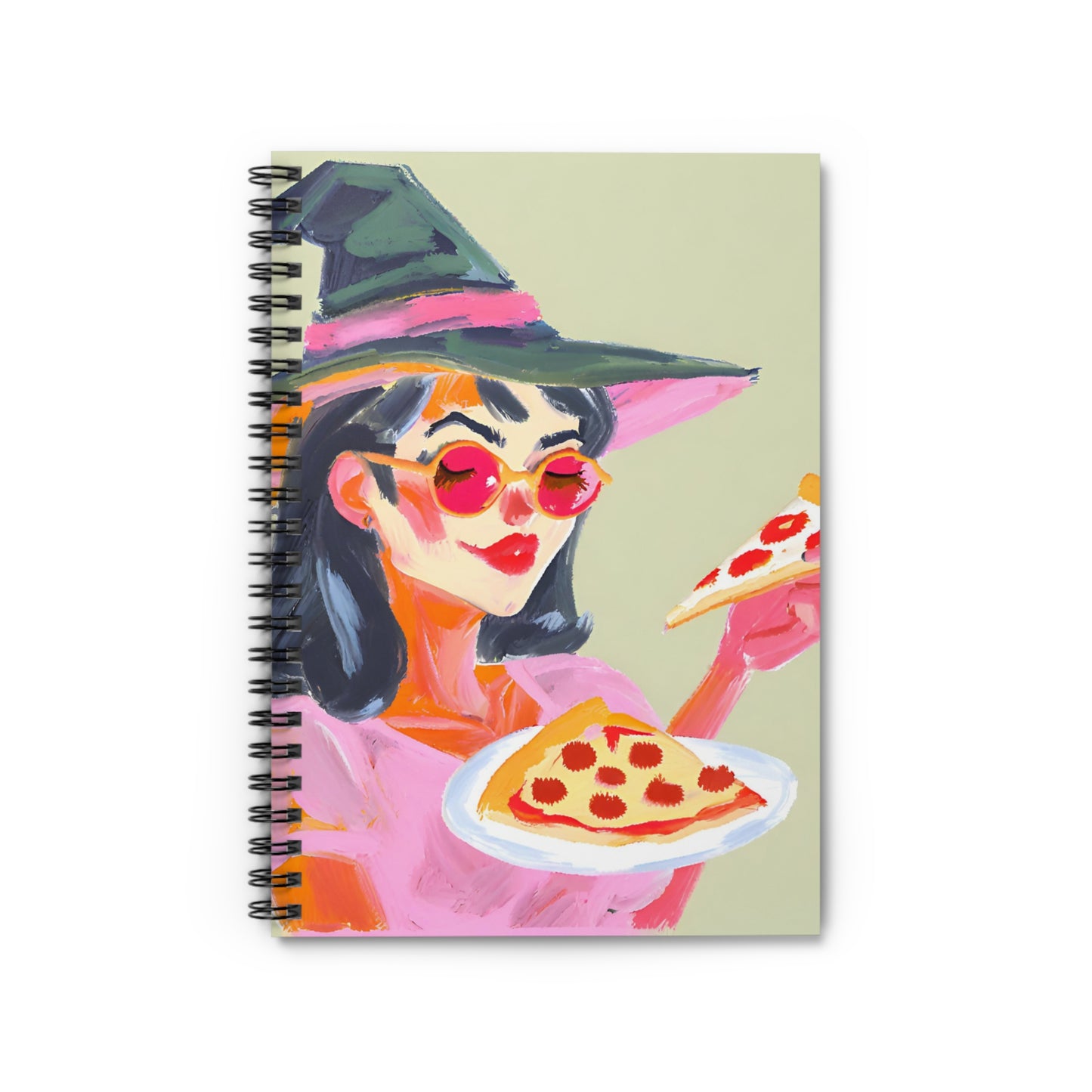 Big Gill the Pizza Witch Spiral Notebook - Ruled Line