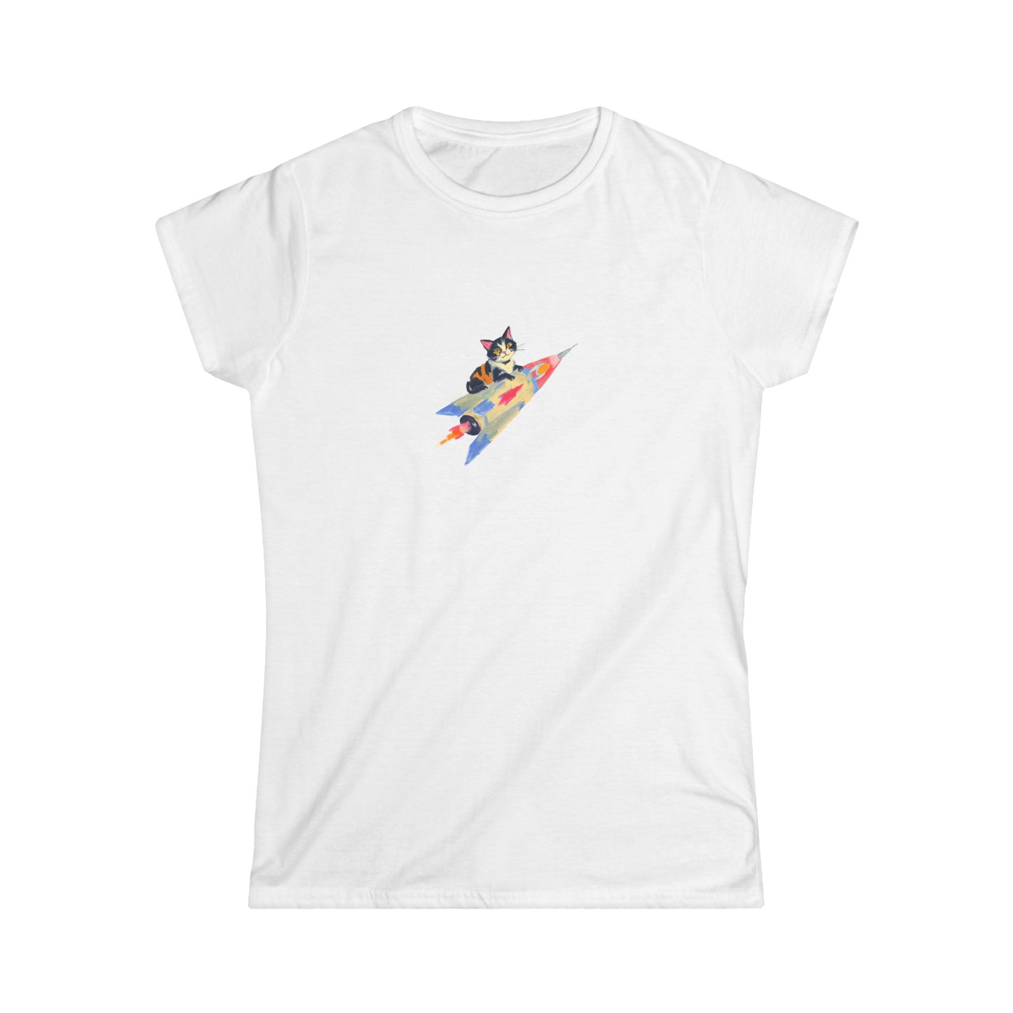 Rocket Kitty Women's Softstyle Tee