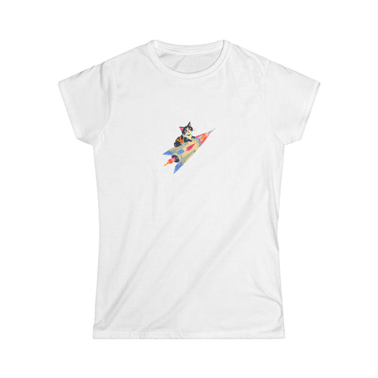 Rocket Kitty Women's Softstyle Tee