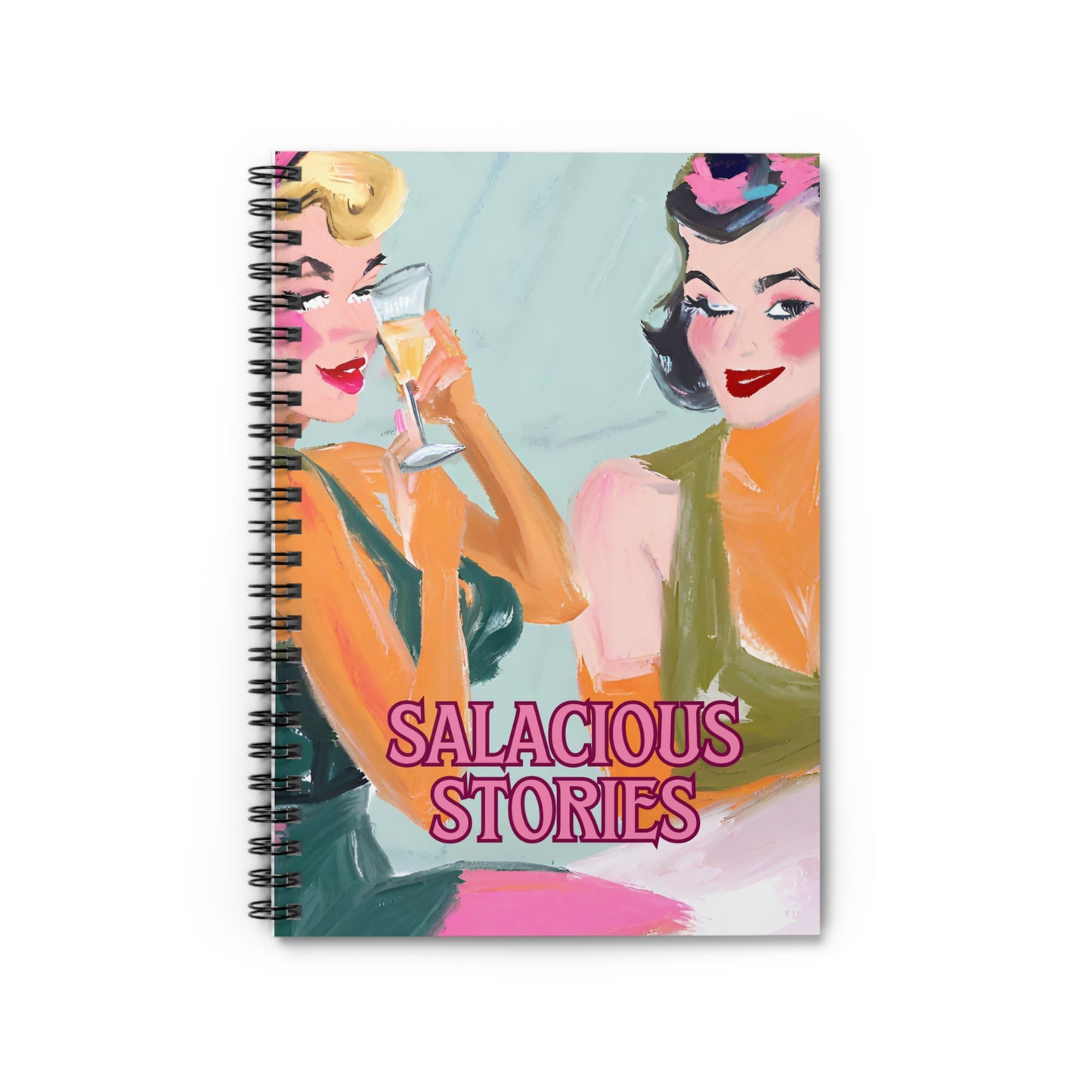 Salacious Stories Spiral Notebook - Ruled Line