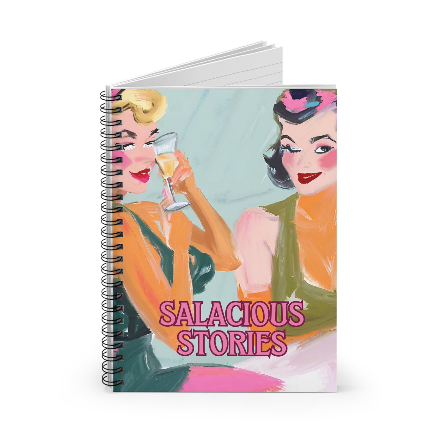 Salacious Stories Spiral Notebook - Ruled Line