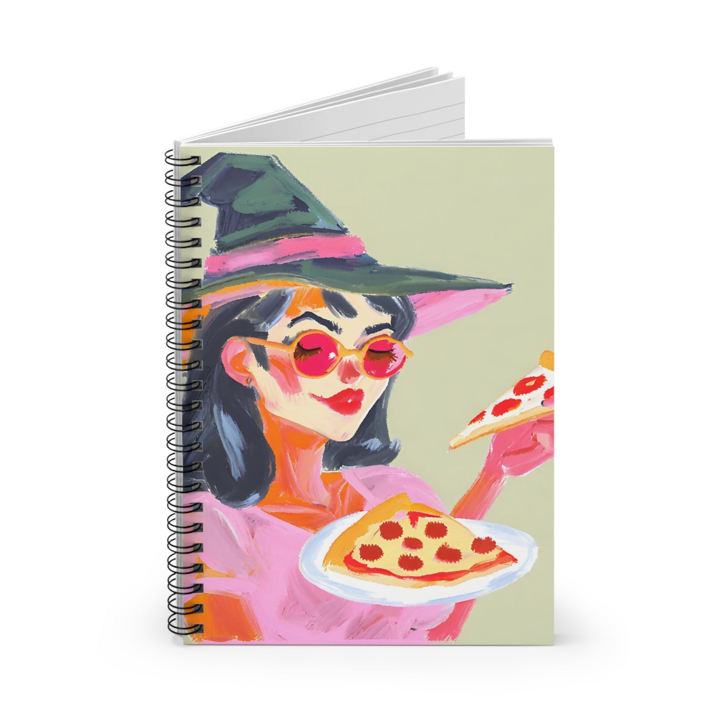 Big Gill the Pizza Witch Spiral Notebook - Ruled Line