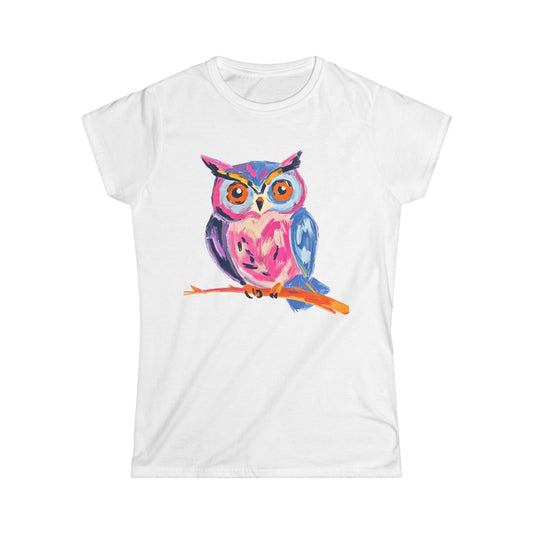 Who Gives A Hoot? Women's Softstyle Tee