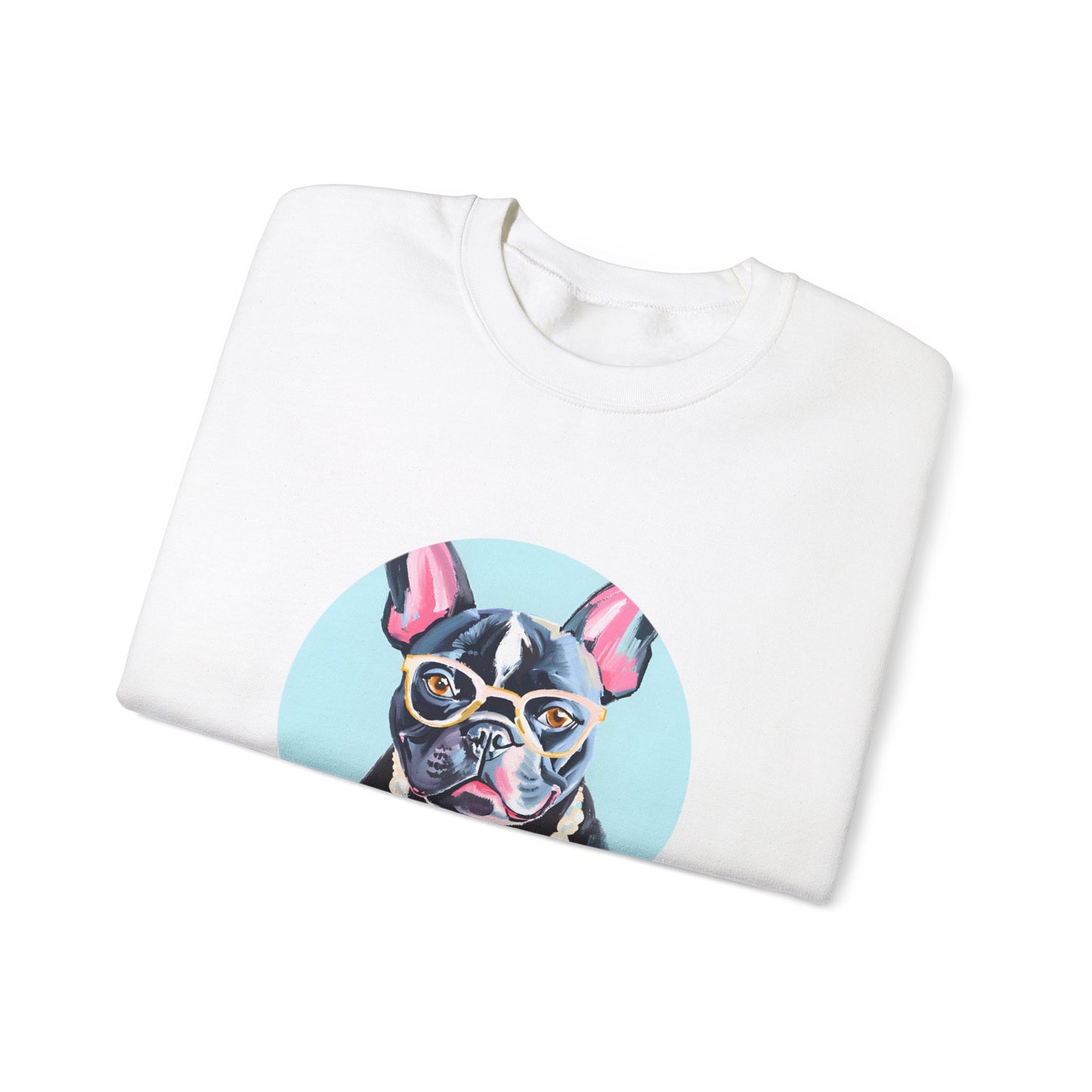 Pearl the Fancy Frenchie Unisex Heavy Blend™ Crewneck Sweatshirt