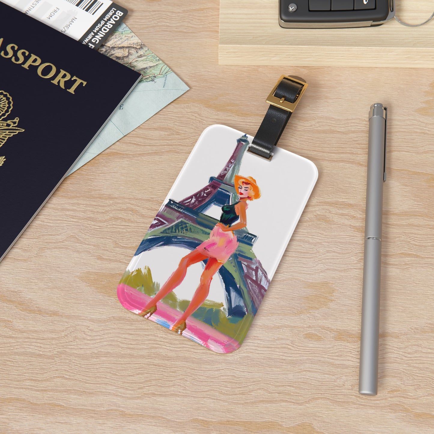 Paris Luggage Tag