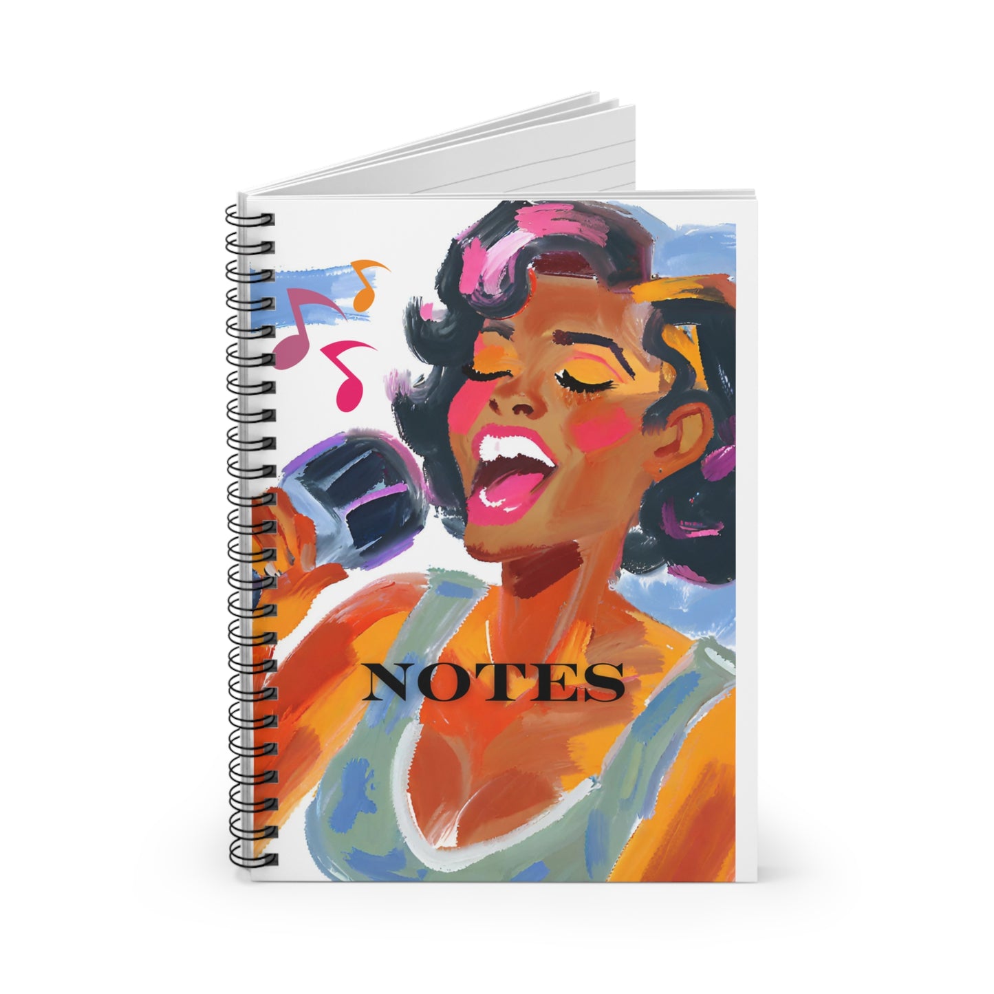 Sheila the Soprano Spiral Notebook - Ruled Line