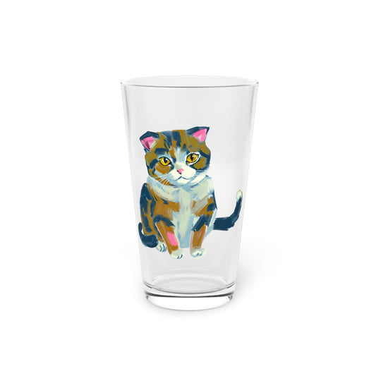 Shinty the Kitty Pint Glass, 16oz