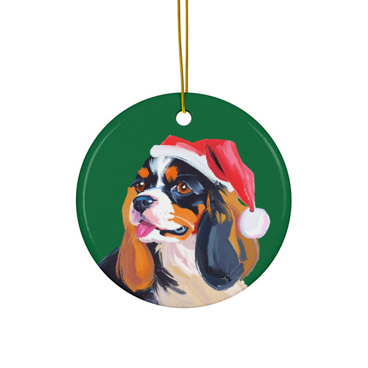 Cutie Cavalier Ceramic Ornament