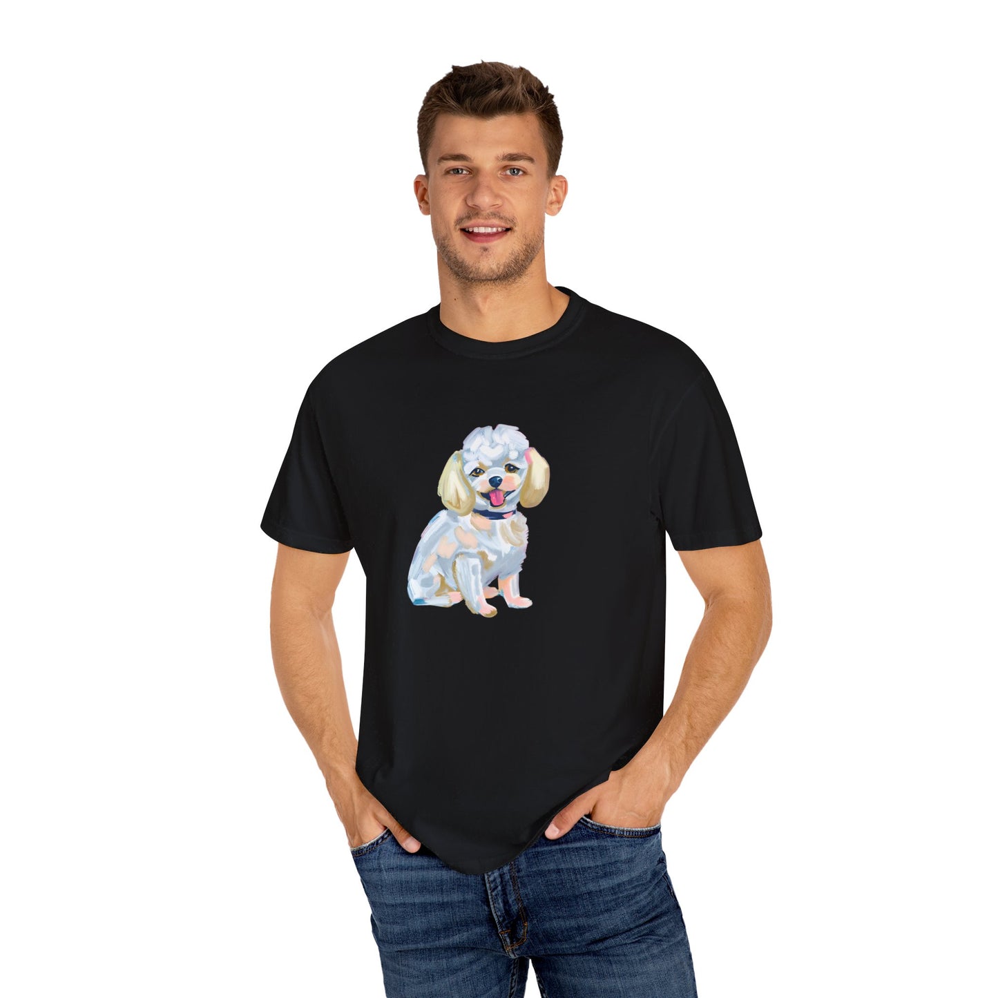 Perfect Poodle Pooch Unisex Garment-Dyed T-shirt