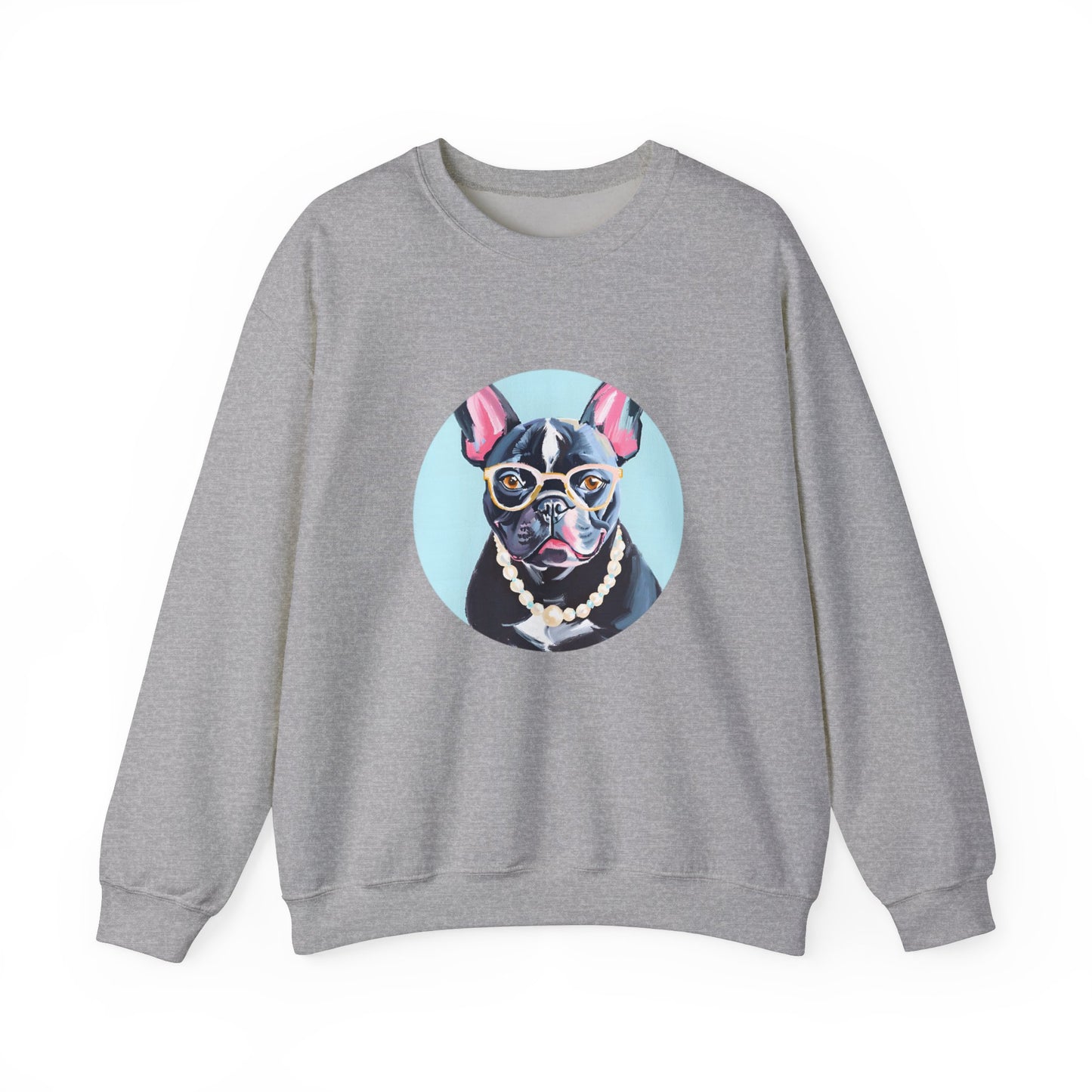 Pearl the Fancy Frenchie Unisex Heavy Blend™ Crewneck Sweatshirt