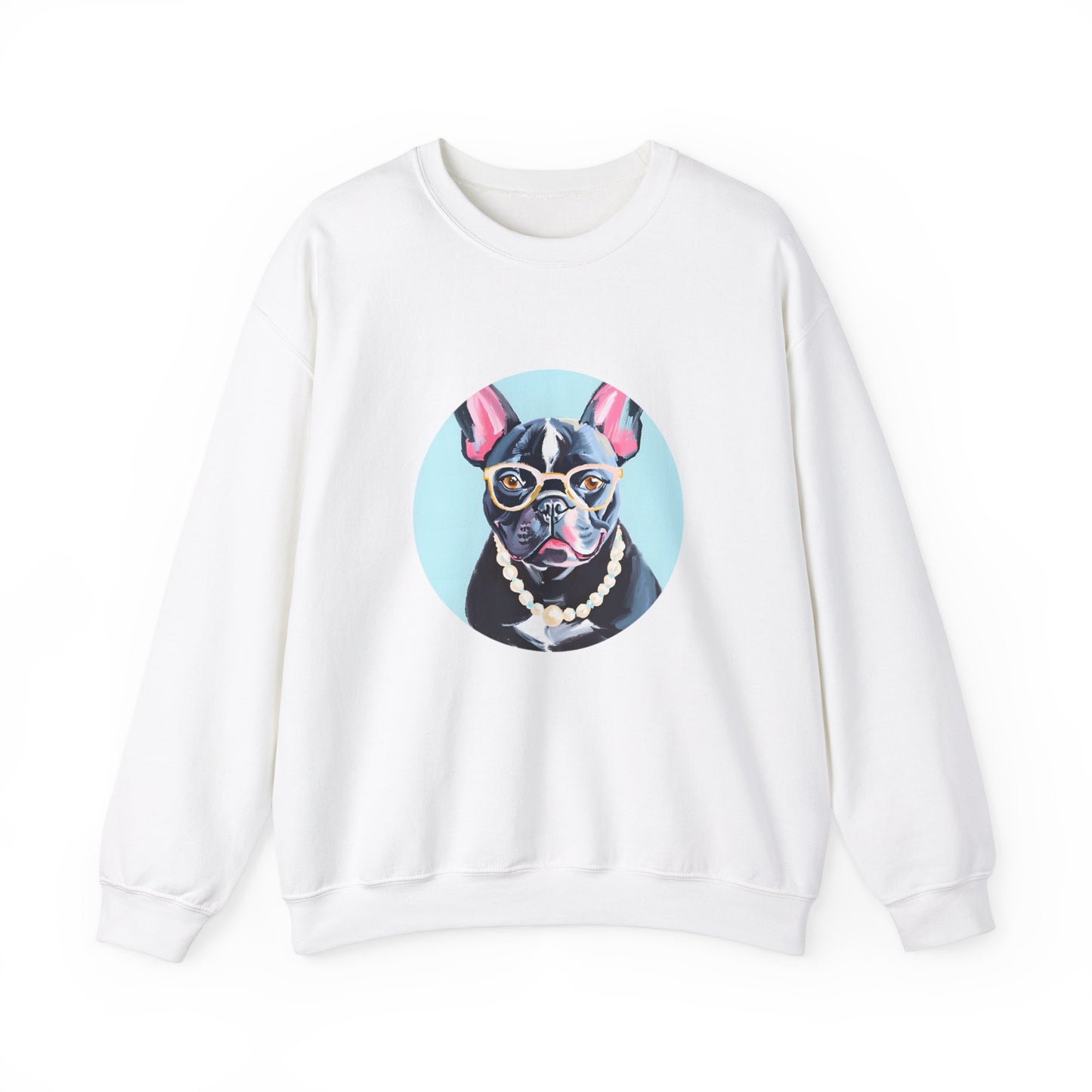 Pearl the Fancy Frenchie Unisex Heavy Blend™ Crewneck Sweatshirt