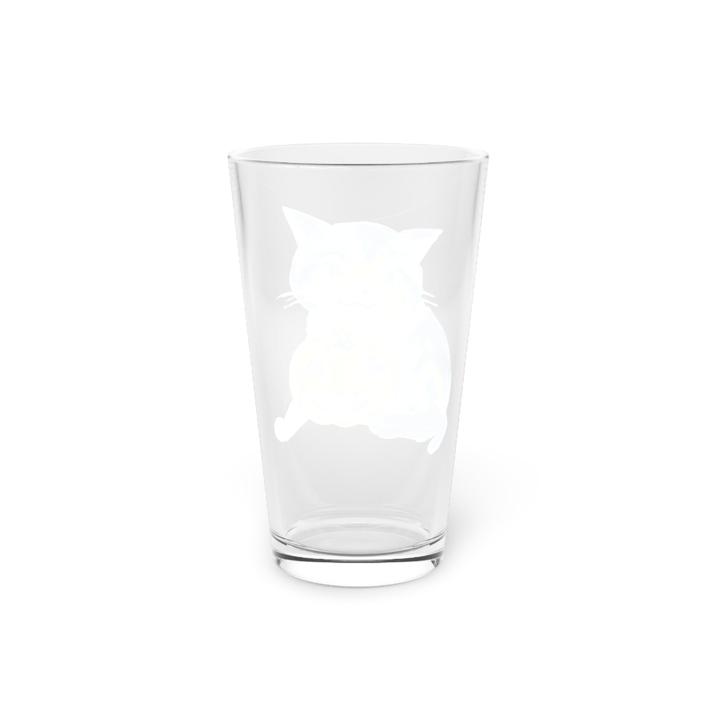 Bertie the Pumpkin Carving Kitty Pint Glass, 16oz