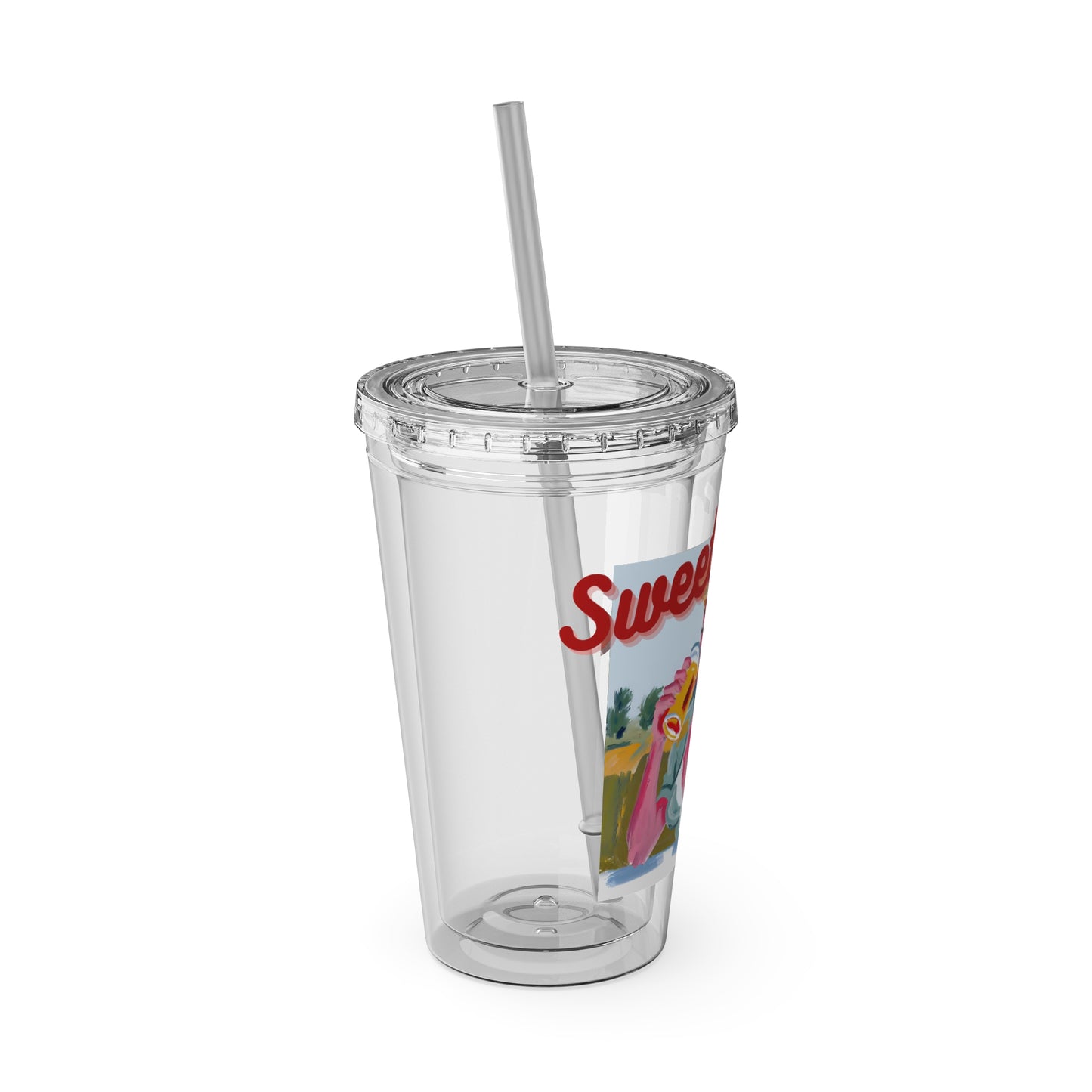 Summer Sweet Tea To Go Sunsplash Tumbler with Straw, 16oz