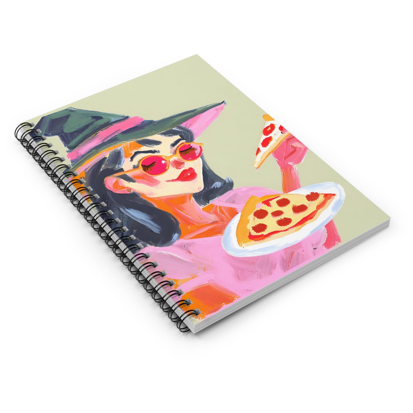 Big Gill the Pizza Witch Spiral Notebook - Ruled Line