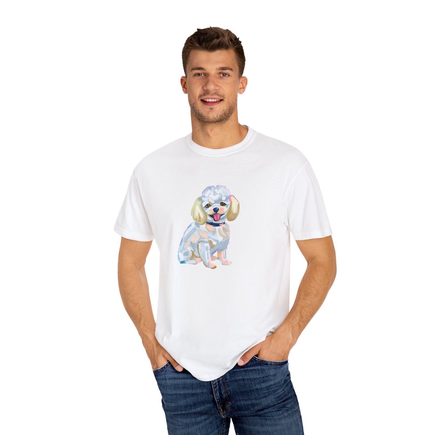 Perfect Poodle Pooch Unisex Garment-Dyed T-shirt