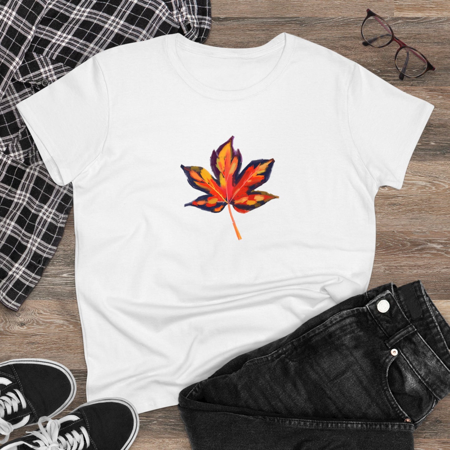 Be leaf in yourself Women's Midweight Cotton Tee