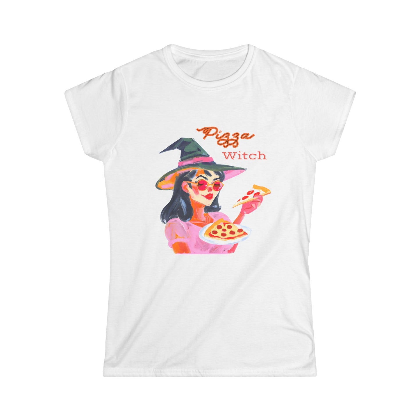 Big Gill the Pizza Witch Women's Softstyle Tee