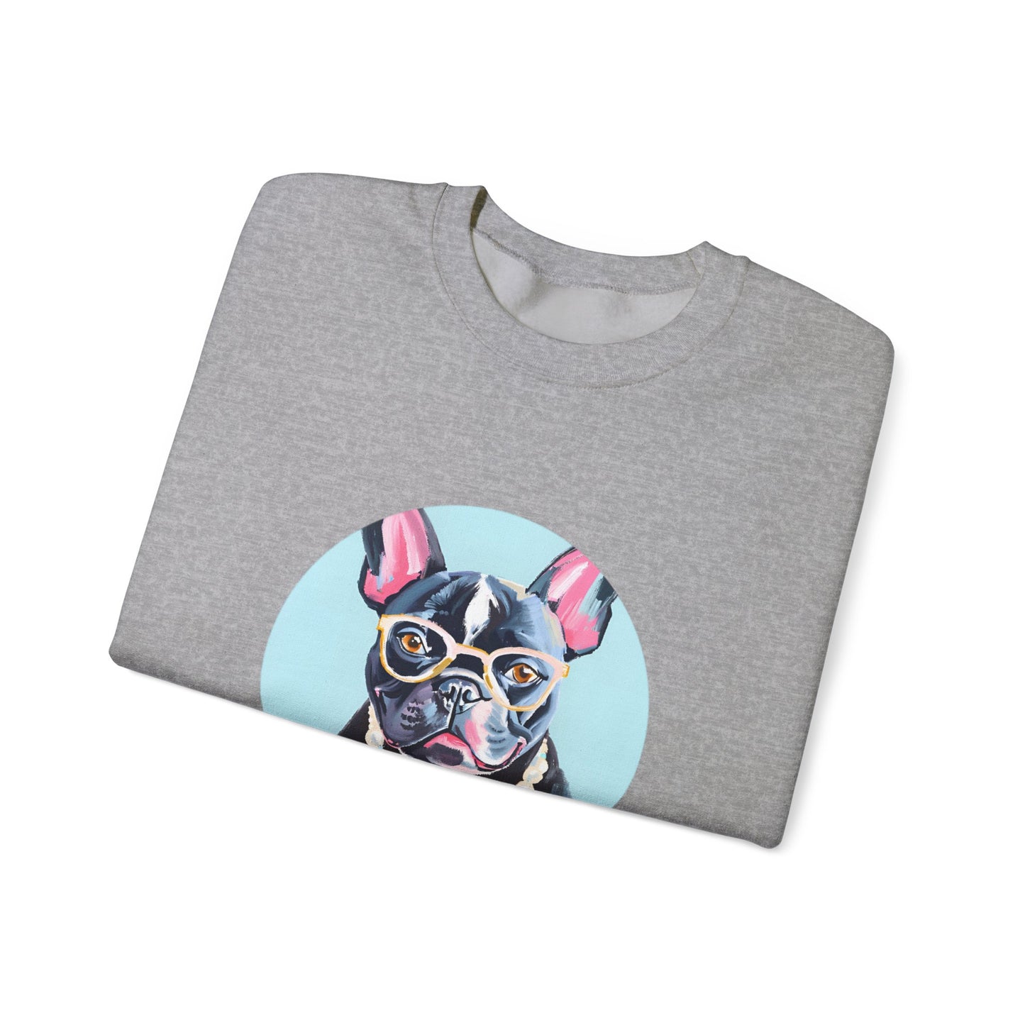 Pearl the Fancy Frenchie Unisex Heavy Blend™ Crewneck Sweatshirt