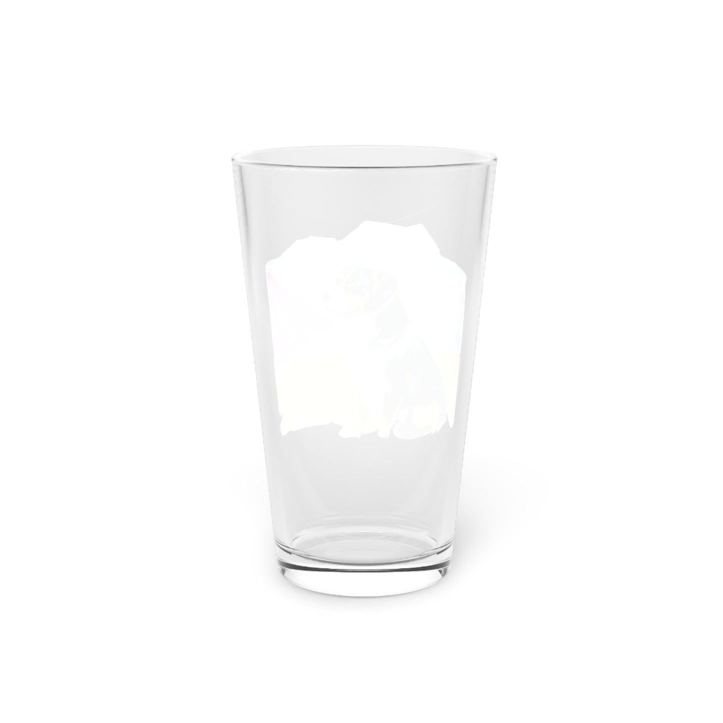 Stefan the Swiss Mountain Dog Pint Glass, 16oz