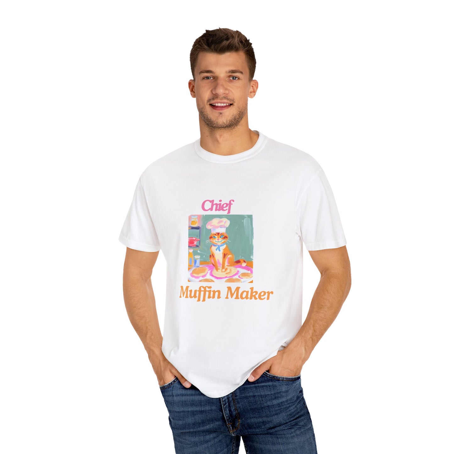 Chief Muffin Maker Unisex Garment-Dyed T-shirt