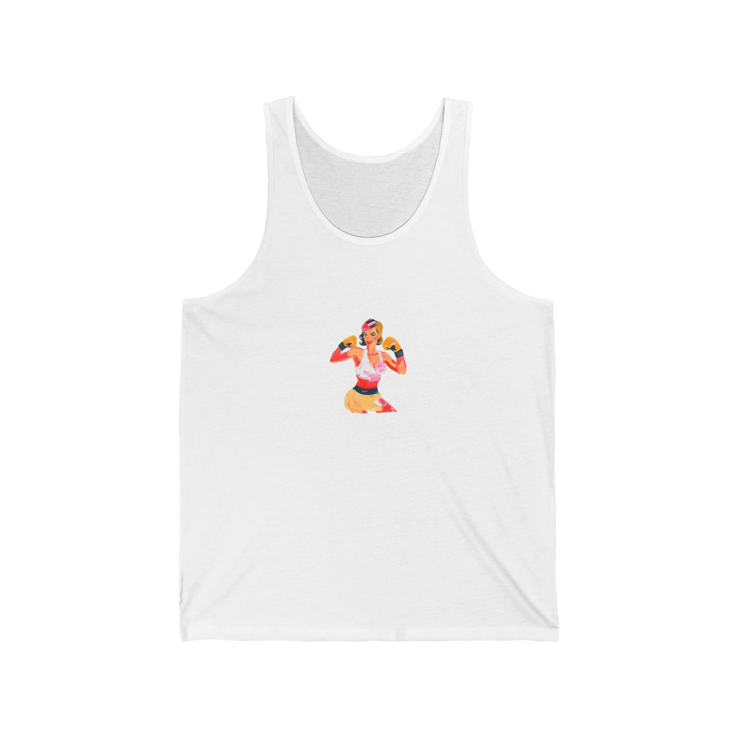 Boxing Babe Unisex Jersey Tank