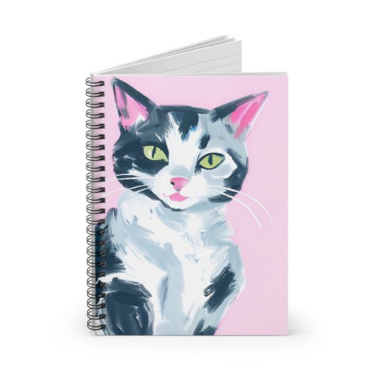 Spiral Notebook "Emilia the Tuxedo Cat"