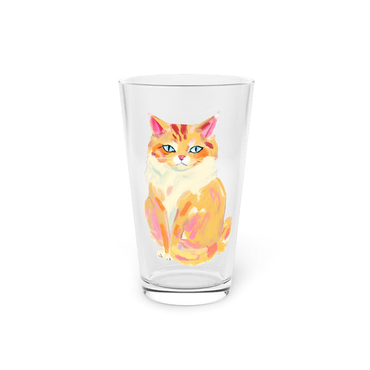 Sherbert the Kitty Pint Glass, 16oz