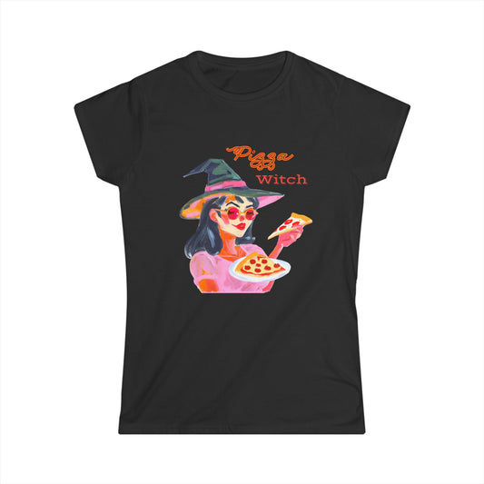 Big Gill the Pizza Witch Women's Softstyle Tee