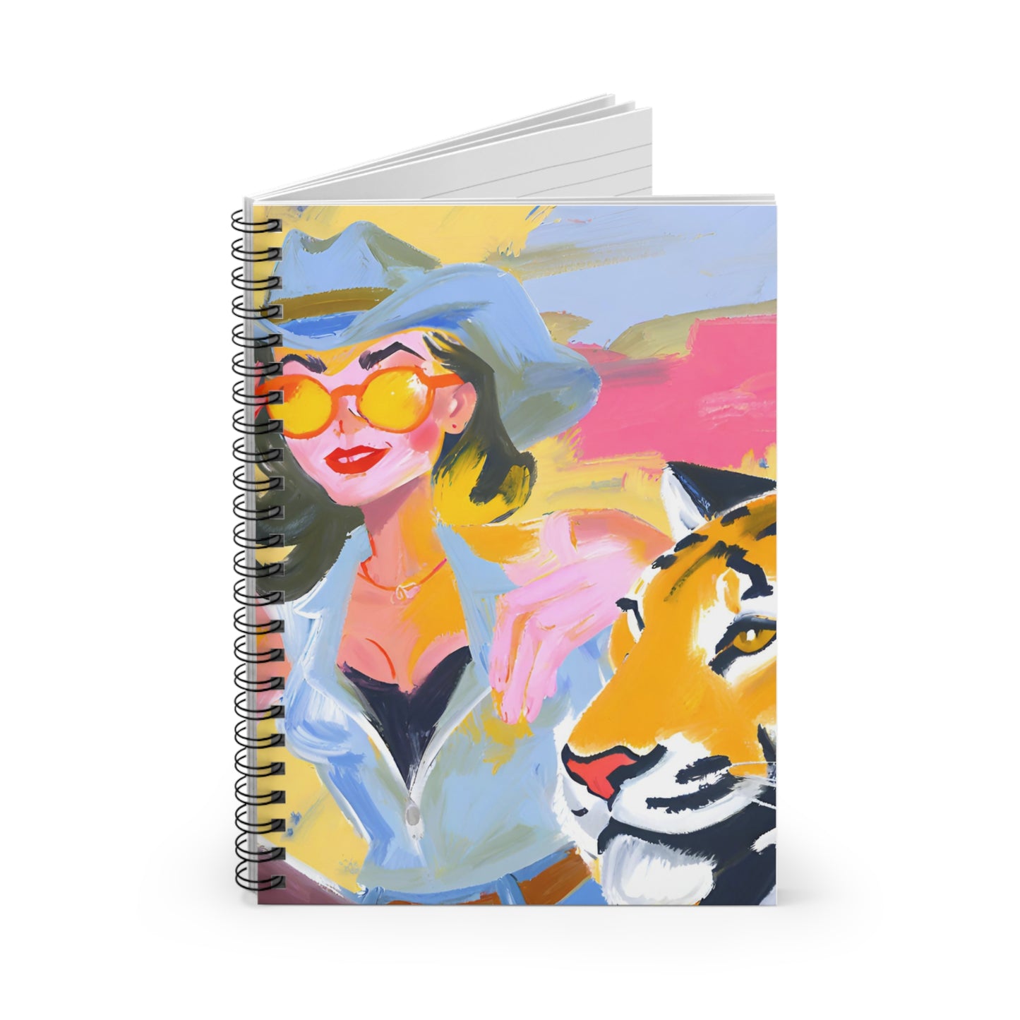 Cowgirls and Tigers Spiral Notebook - Ruled Line