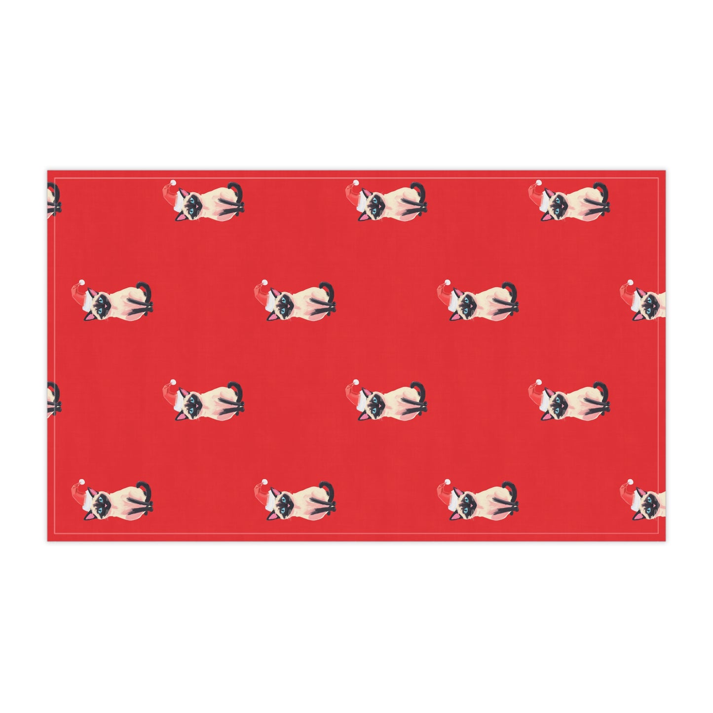 Merry Siamese Tea Towel Cotton Twill