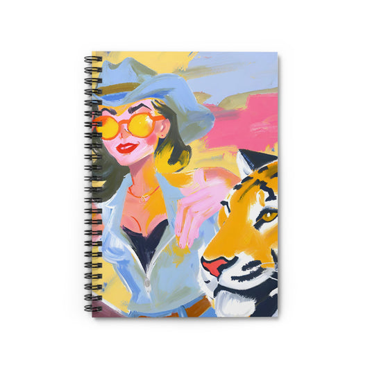 Cowgirls and Tigers Spiral Notebook - Ruled Line