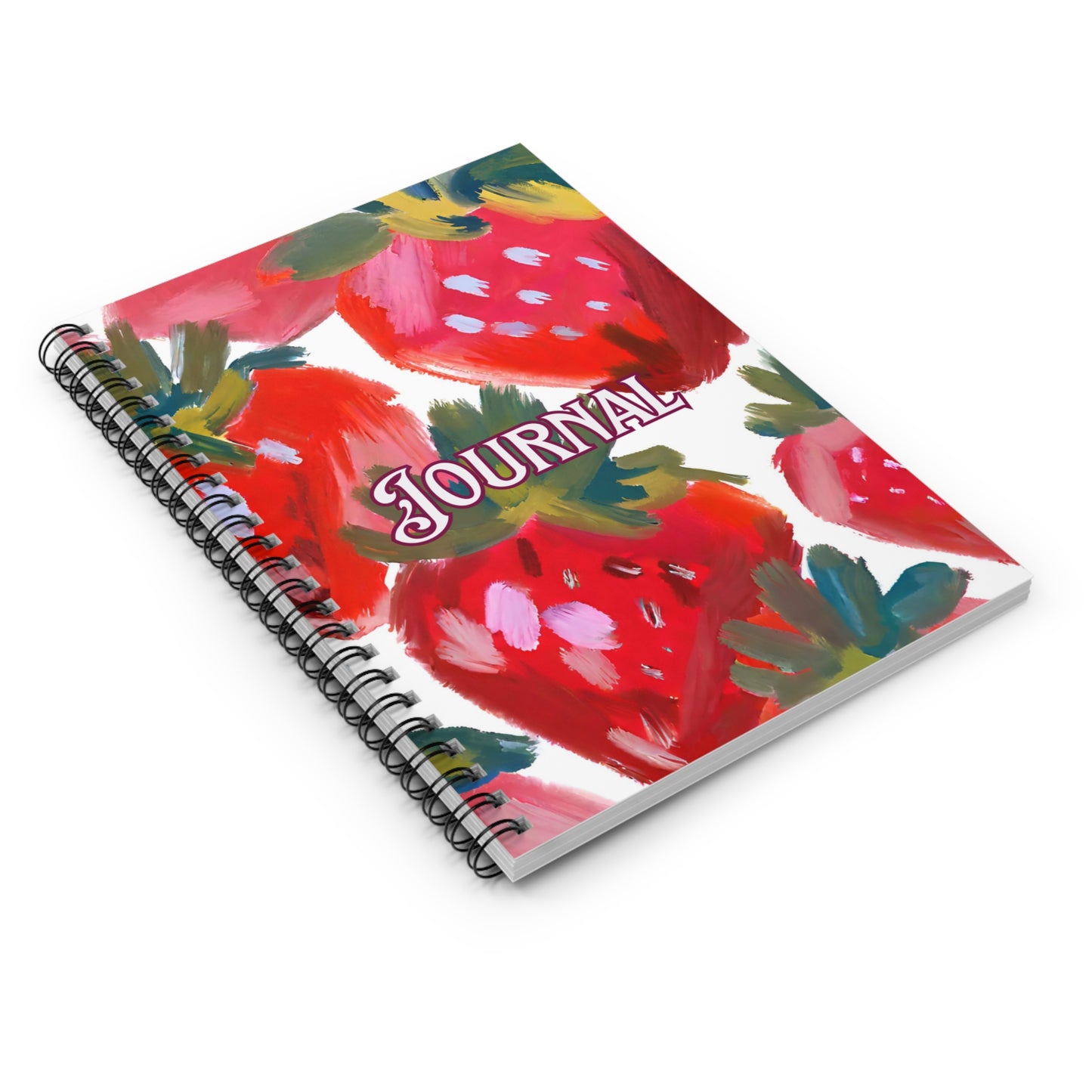 Strawberry Spiral Notebook - Ruled Line