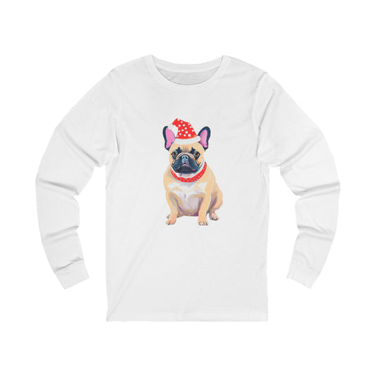 A Very Frenchie Christmas Long Sleeve Tee