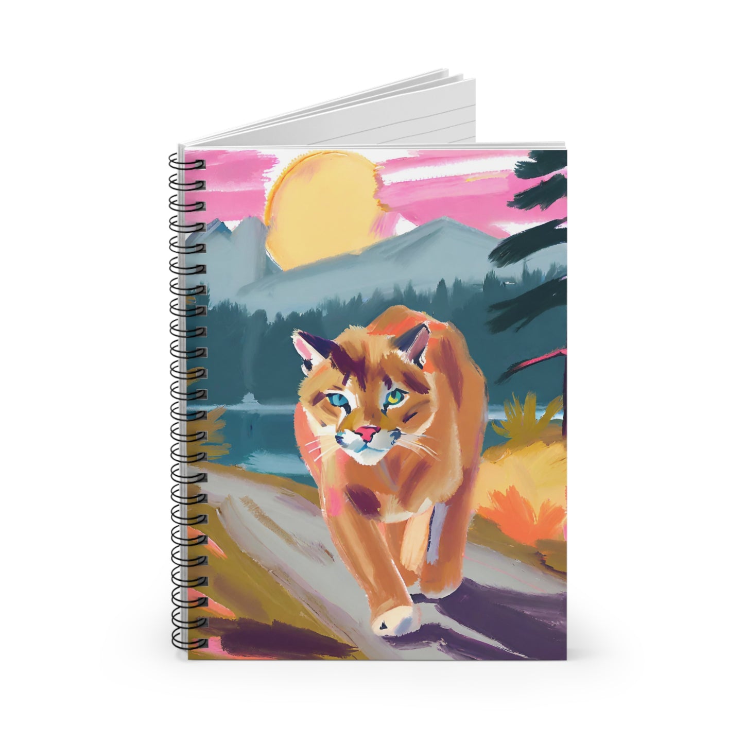 Lola the Cougar  Spiral Notebook - Ruled Line