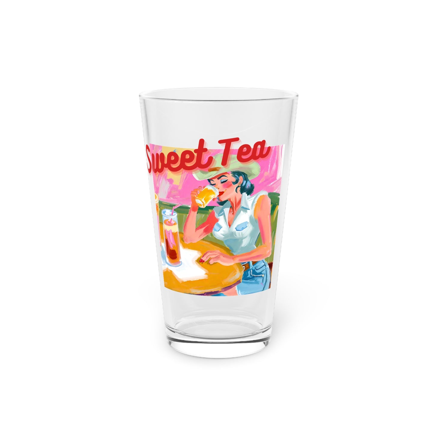 Sweet Tea Summer Pint Glass, 16oz