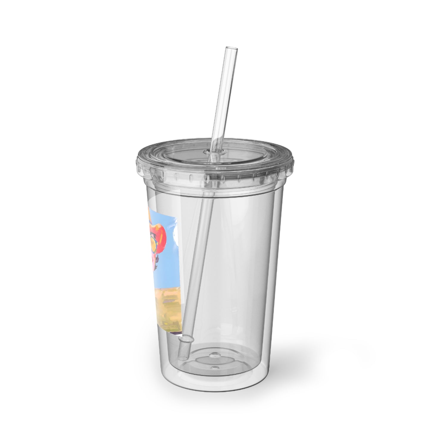 To Go Acrylic Cup with lid and straw "AnnaLee"