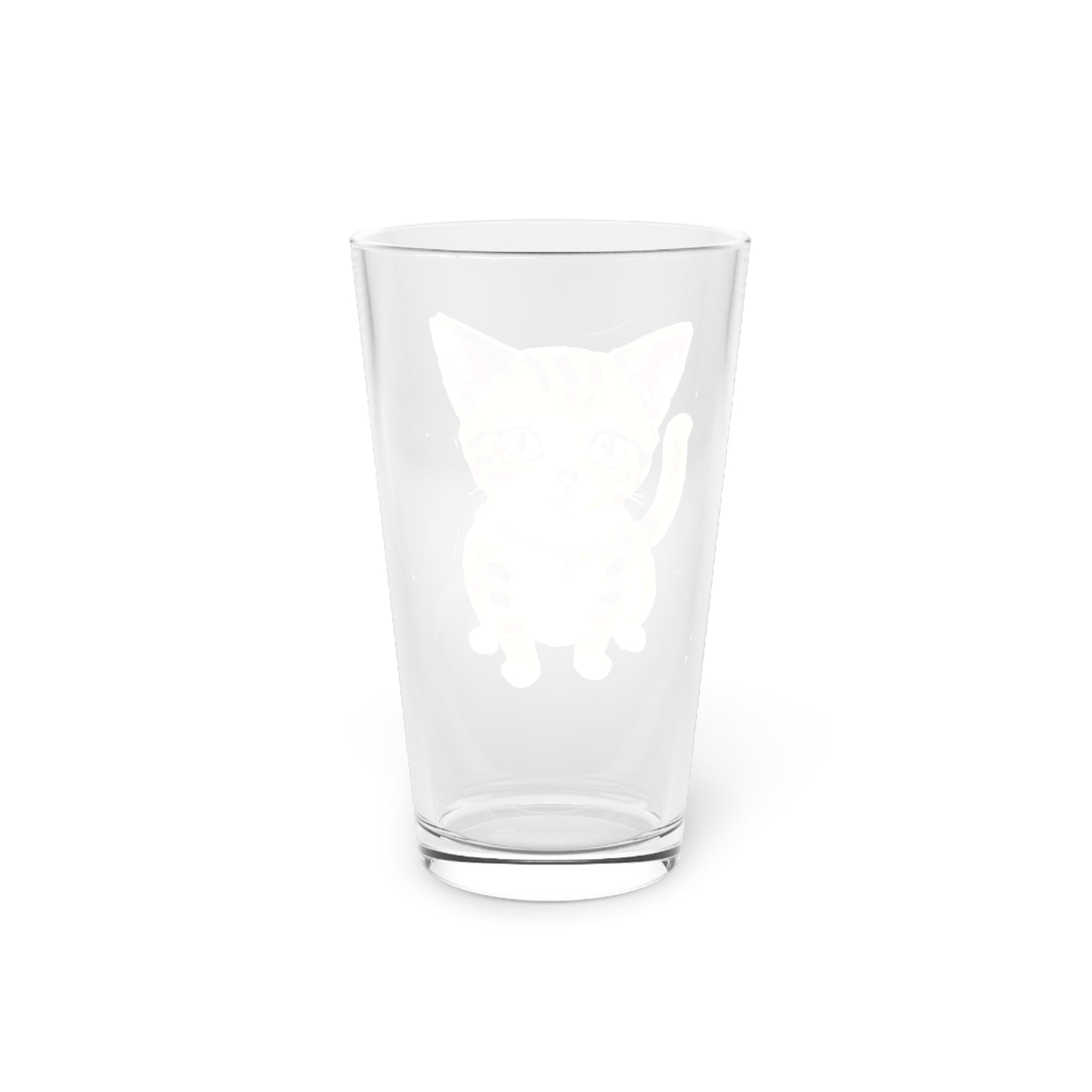 Cricket the Kitten Pint Glass, 16oz