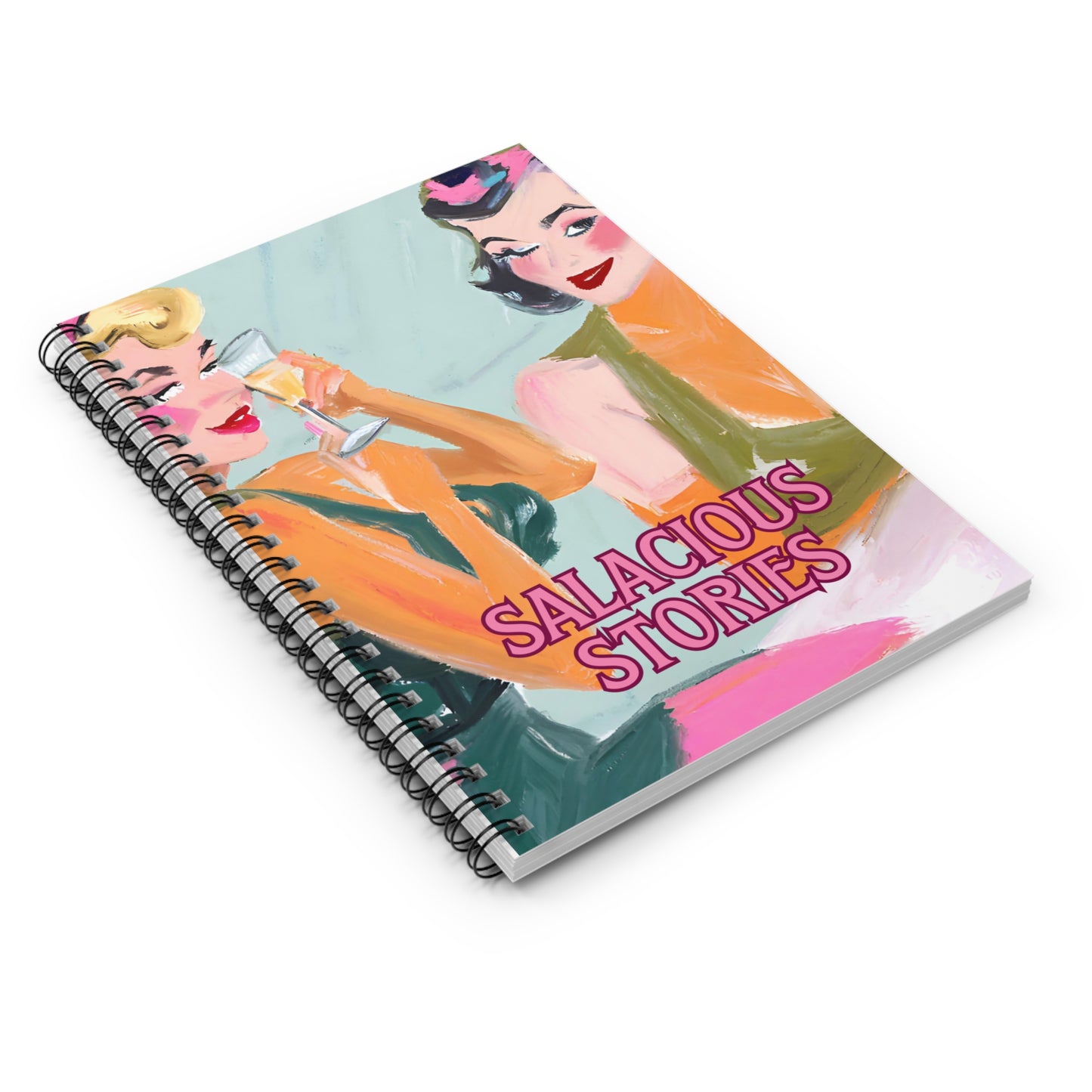 Salacious Stories Spiral Notebook - Ruled Line